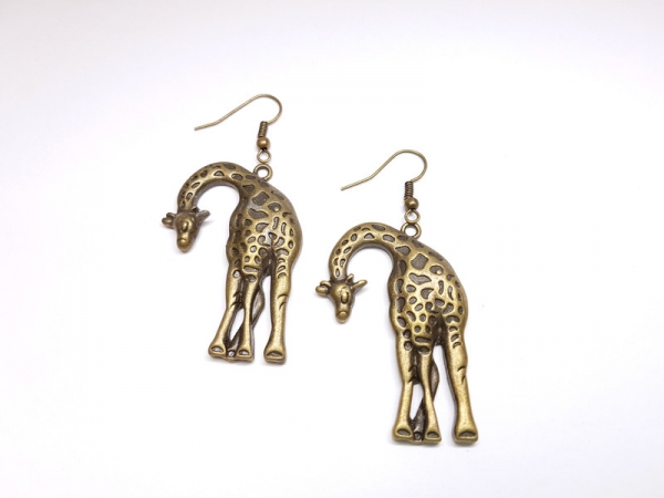 Giraffen Ohrringe bronzefarben